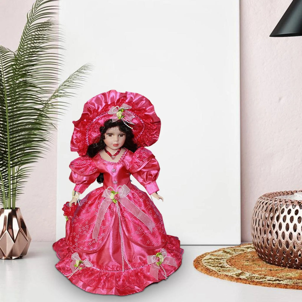Pink Ceramic Doll Porcelain Figures K278