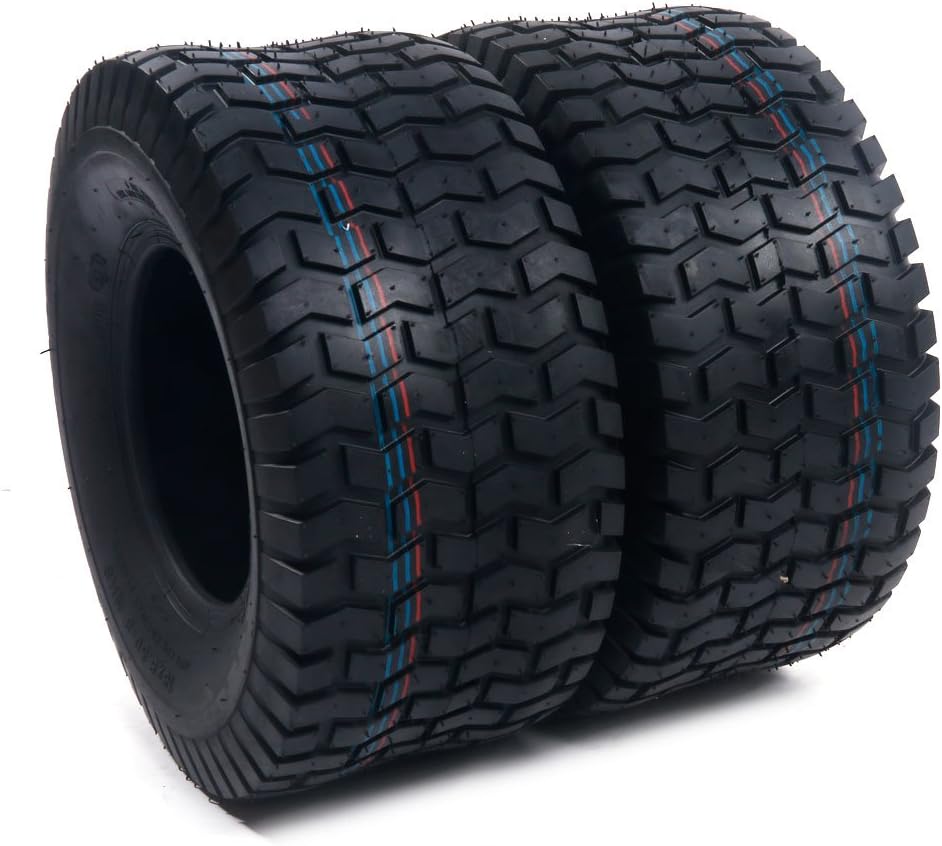 2Pcs 18 x 6.50-8 Tubeless Lawn Mower Tire E81996