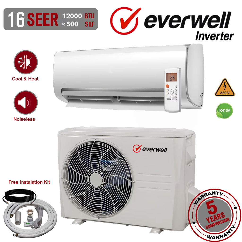 12000 BTU Ductless Mini Split Air Conditioner Heat Pump O950