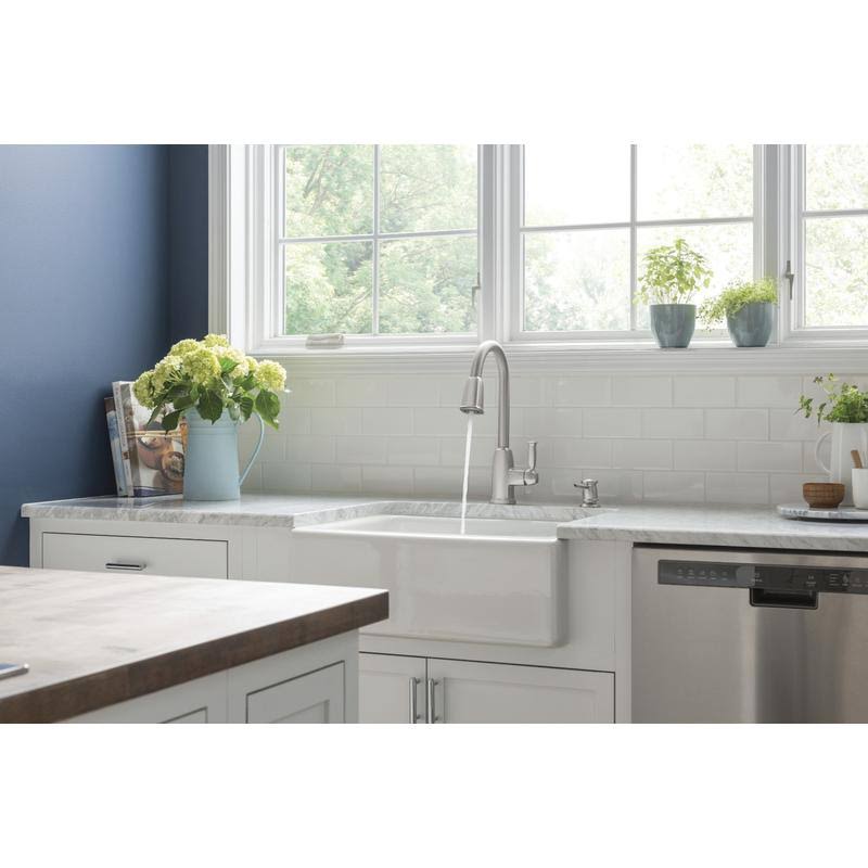 One Handle Stainless Steel Pulldown Kitchen Faucet D424022