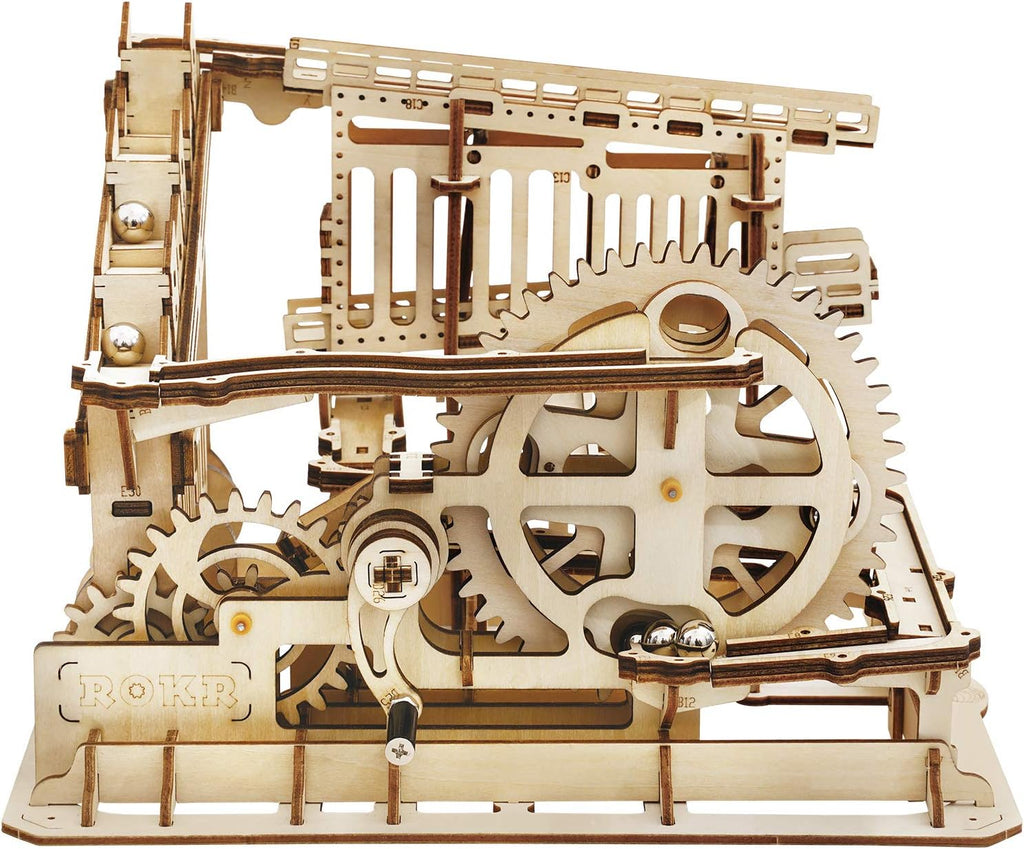 3D Wooden Puzzle Marble Run Model Building Kits Mechanical Puzzle Toy Pack of 2 H71766