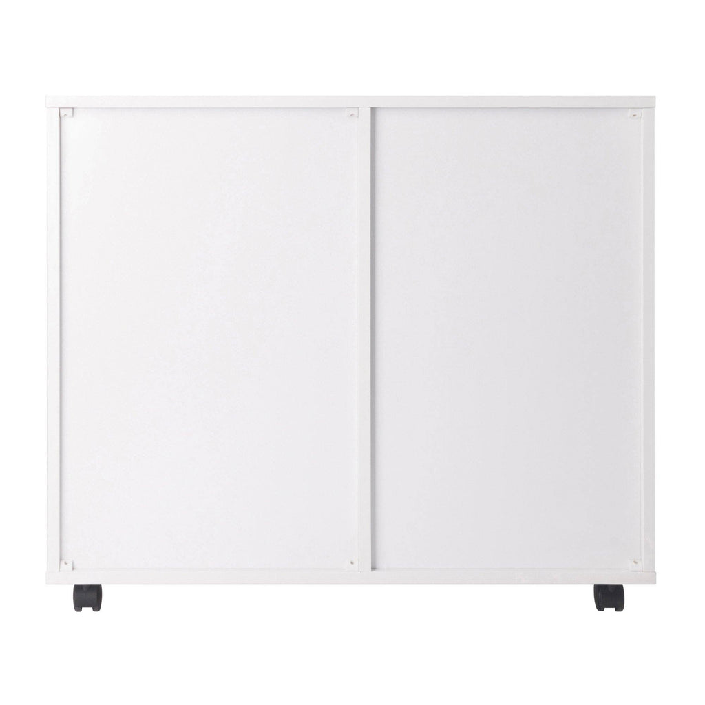 White 2-Section Mobile Filing Cabinet Z167355