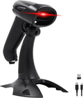 2 Pack Wireless 2D Barcode Scanner with Stand, USB Wired Handheld Bar Code Reader K18181