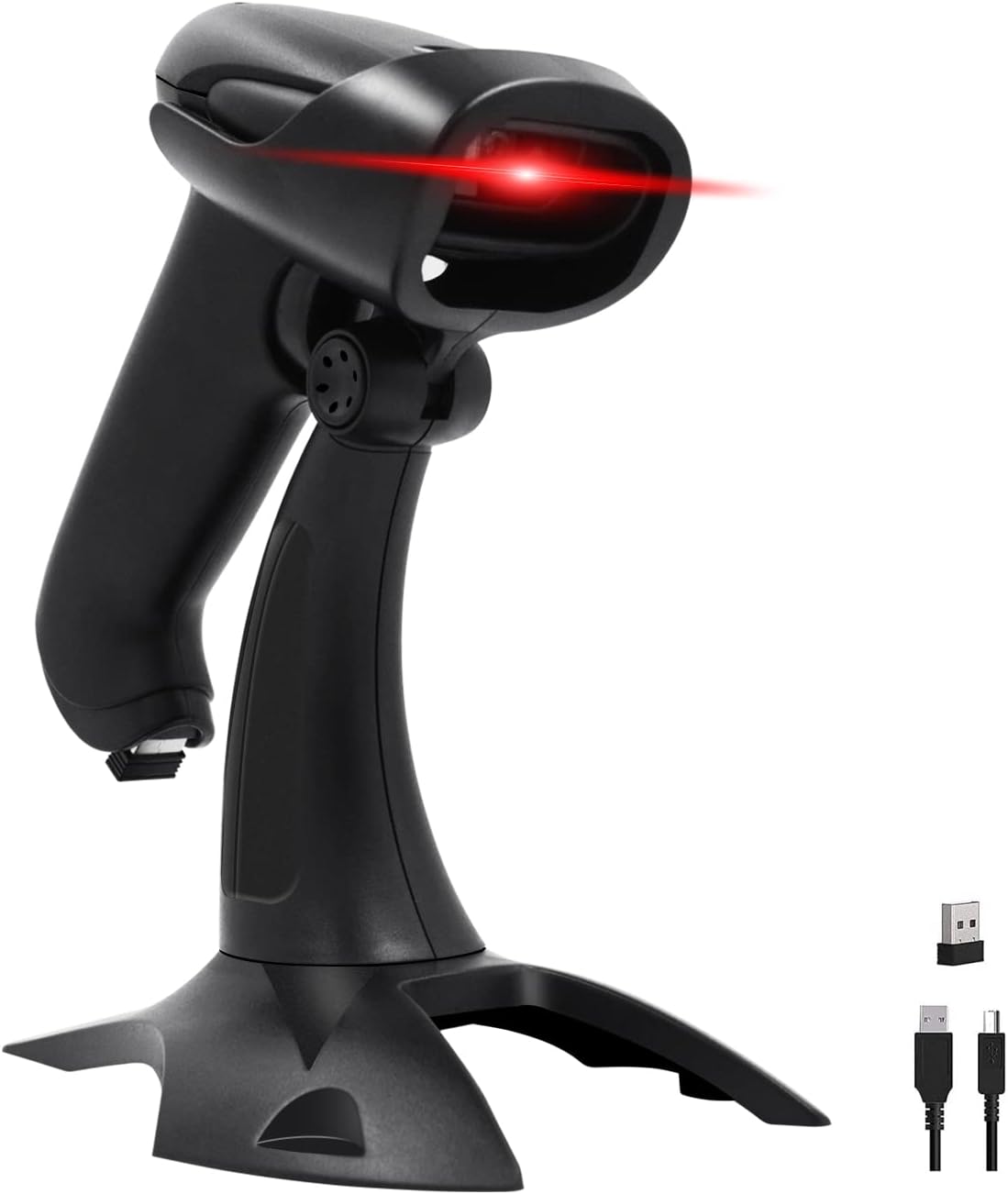 2 Pack Wireless 2D Barcode Scanner with Stand, USB Wired Handheld Bar Code Reader K18181