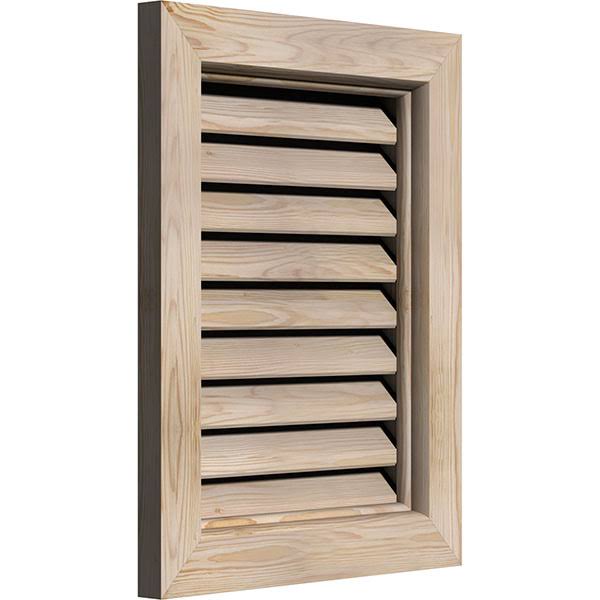20-in W x 20-in H Vertical Gable Vent, Unfinished Pine E95375