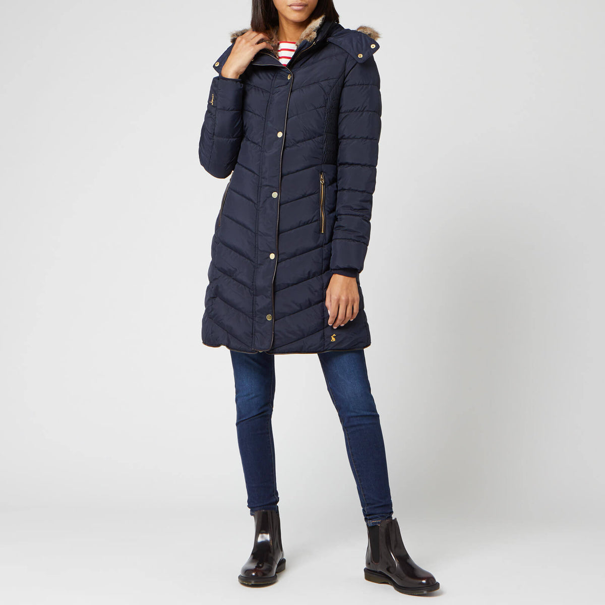 Quilted Longline Padded Coat P310
