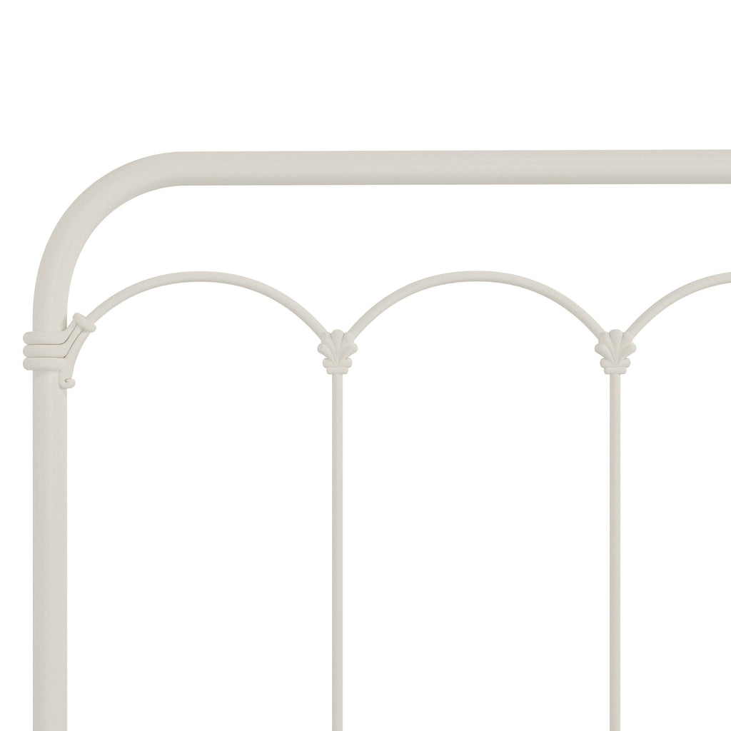 King Soft White Metal Headboard N330690