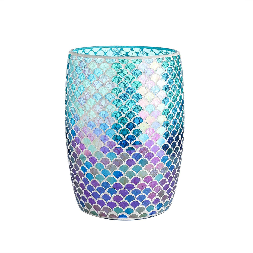 Mosaic Glass Bathroom Wastebasket K121