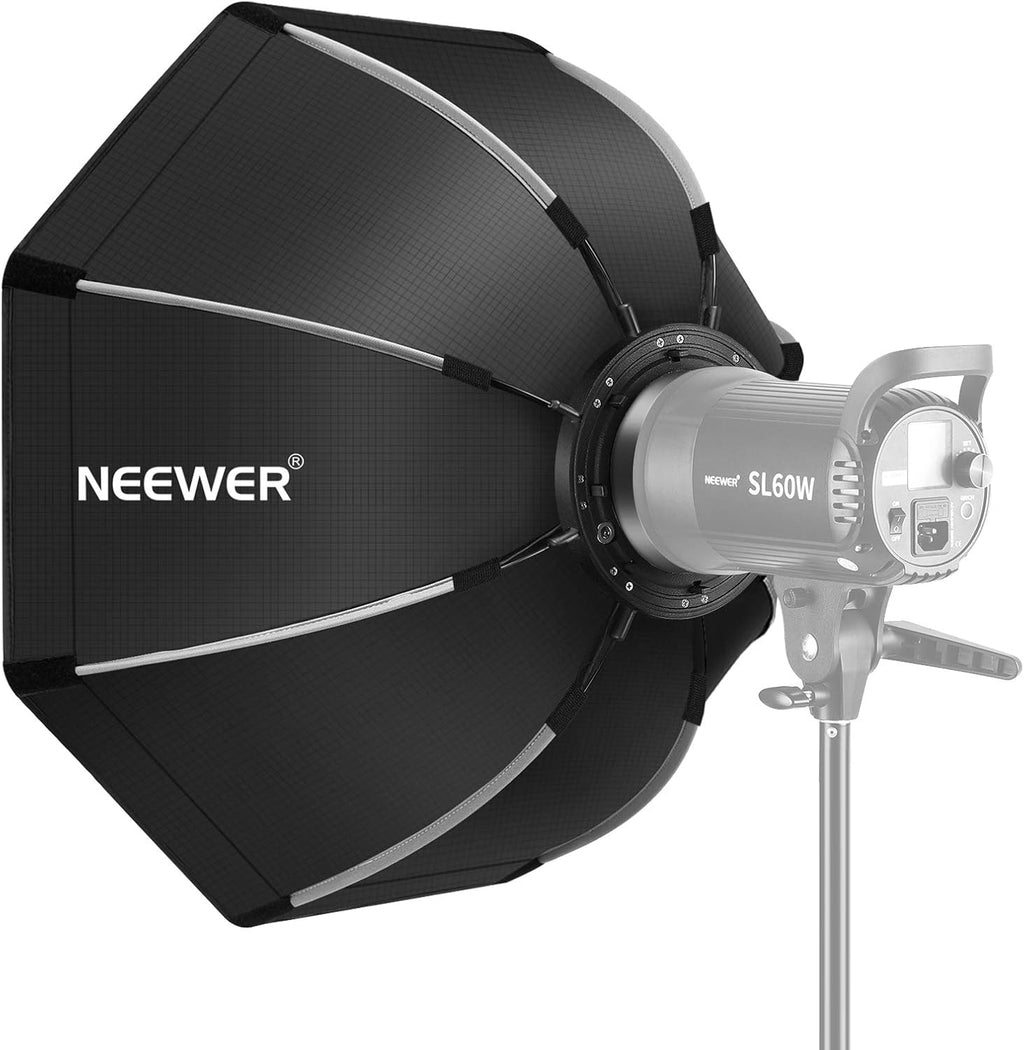 35.4 inches Foldable Octagonal Softbox with Bowens Mount Speedring, Carrying Case N6478