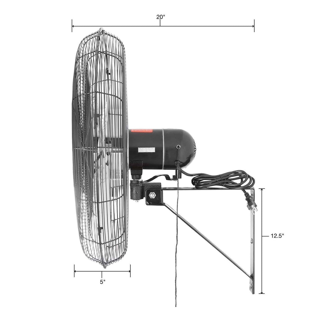 24 inch Oscillating Wall Mount Fan W3168