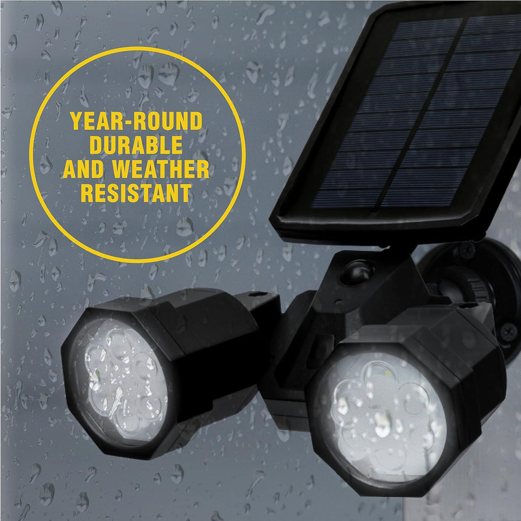 Solar Lights Outdoor with Motion Sensor 14 LED Waterproof Landscape Spotlights Set of 2 C8359