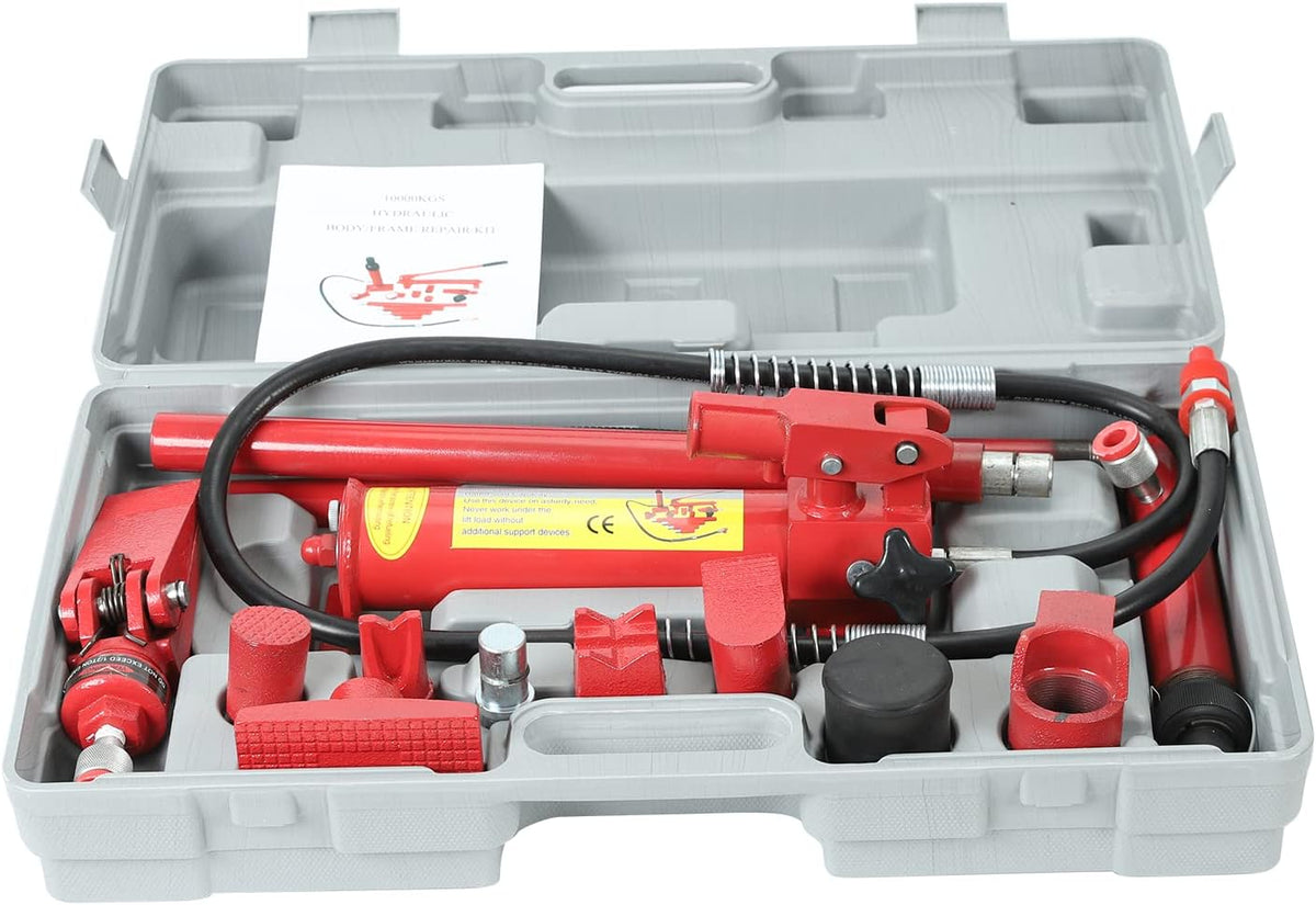 10 Ton Porta Power Hydraulic Jack with Oil Hose C2539