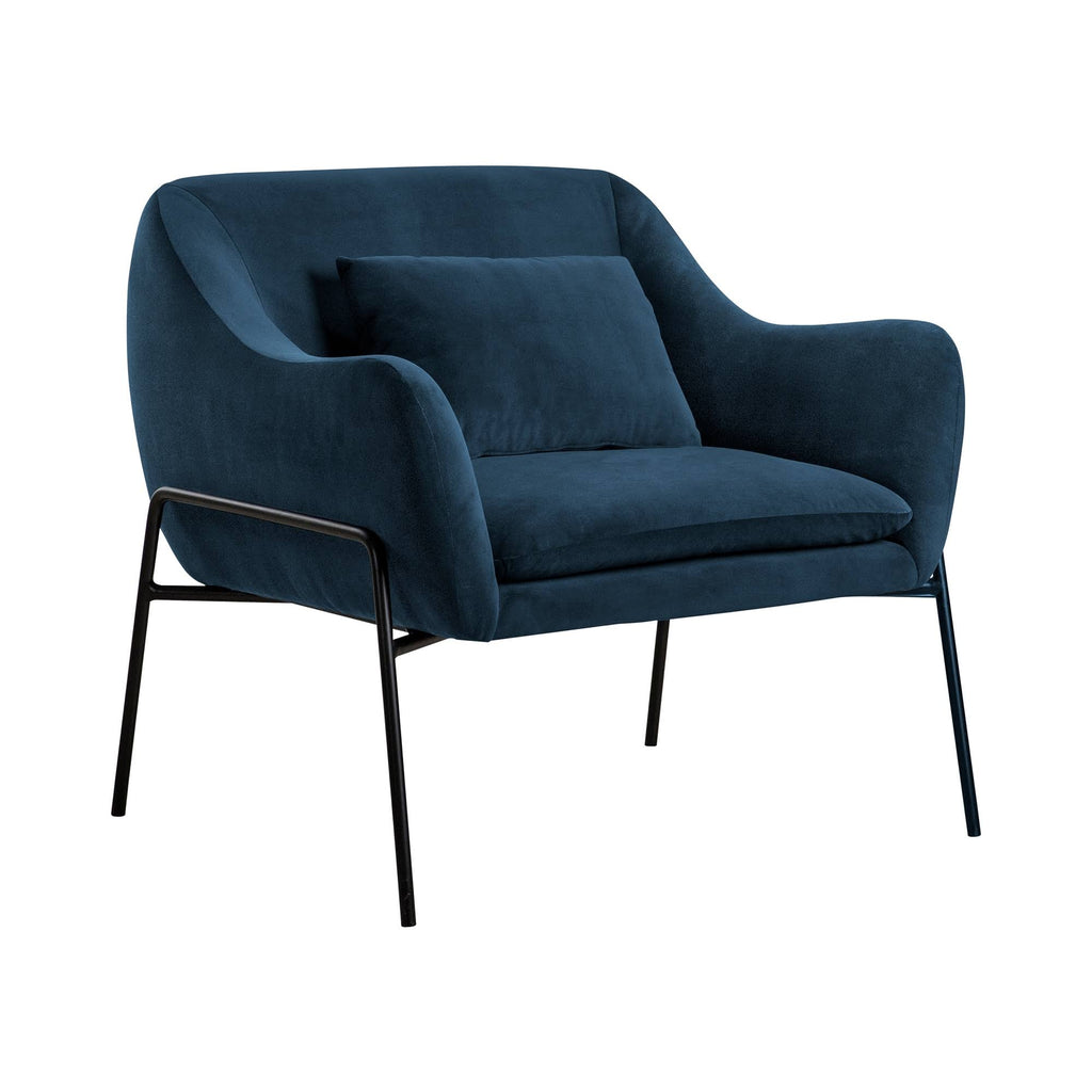 Blue Velvet Accent Chair S43361