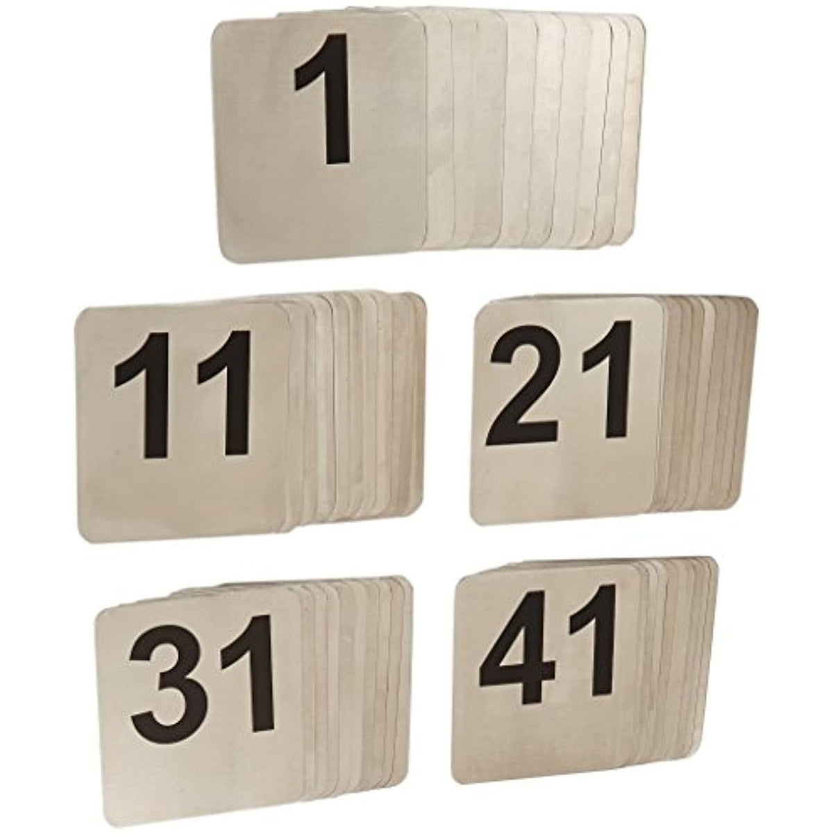 Stainless Steel Number Cards 1-50 Y68189