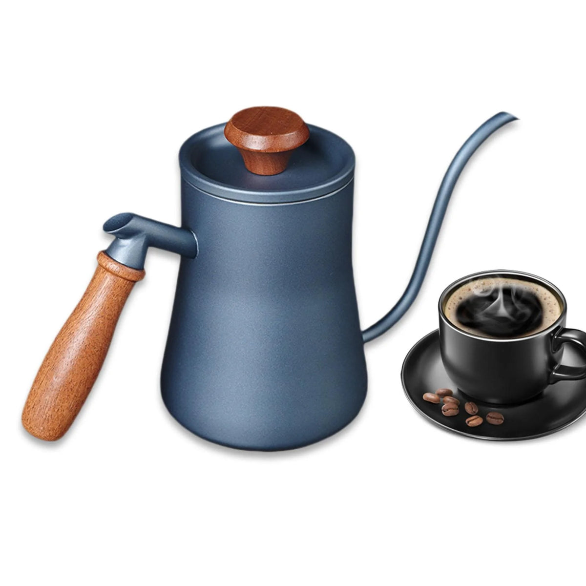 Blue Gooseneck Drip Kettle M781