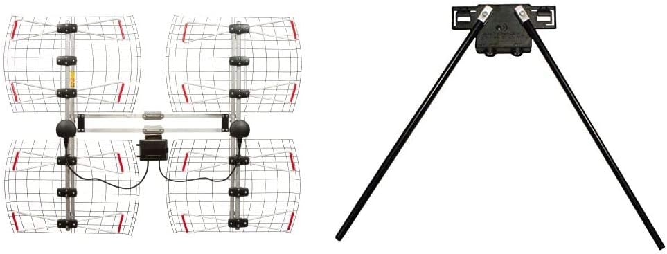 Silver Multi-directional Bowtie TV Antenna J380