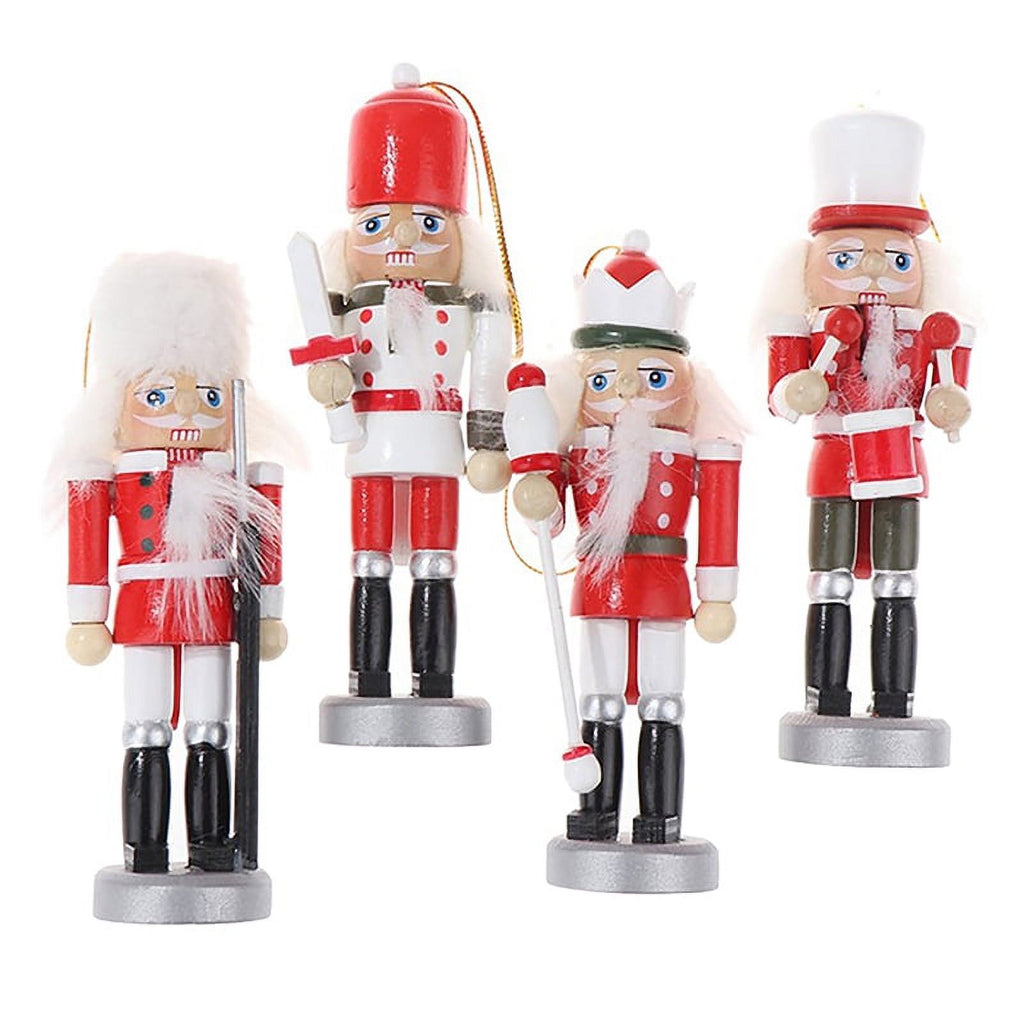 1Pc 12CM Nutcracker Puppet Soldier Xmas Tree Pendant D678