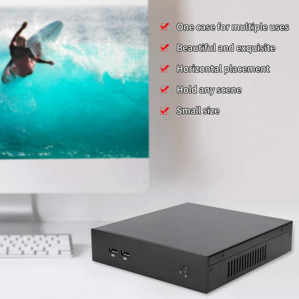 T44 Mini-ITX Slim Computer Case C9641