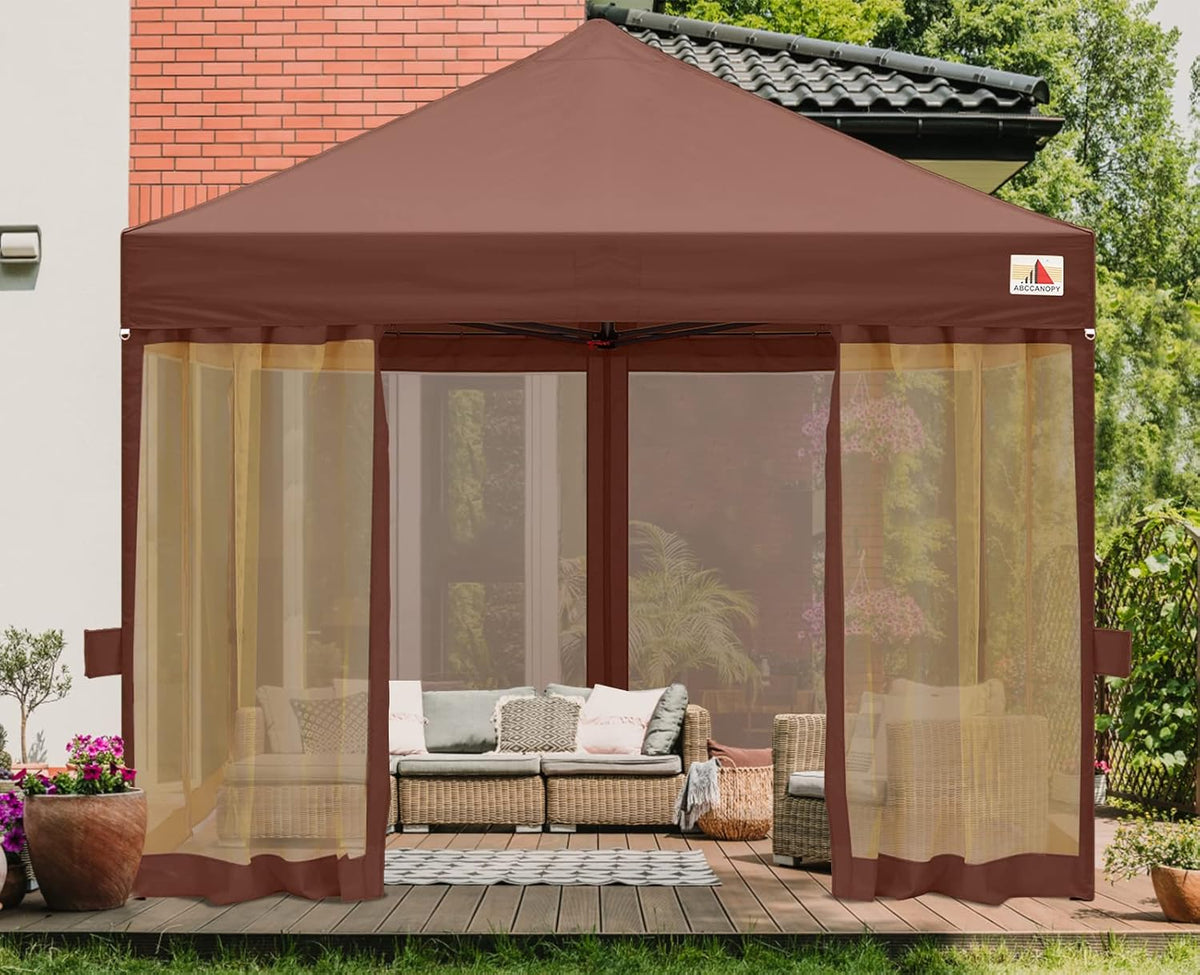 10x10 Pop Up Gazebo Tent with Netting Walls S241