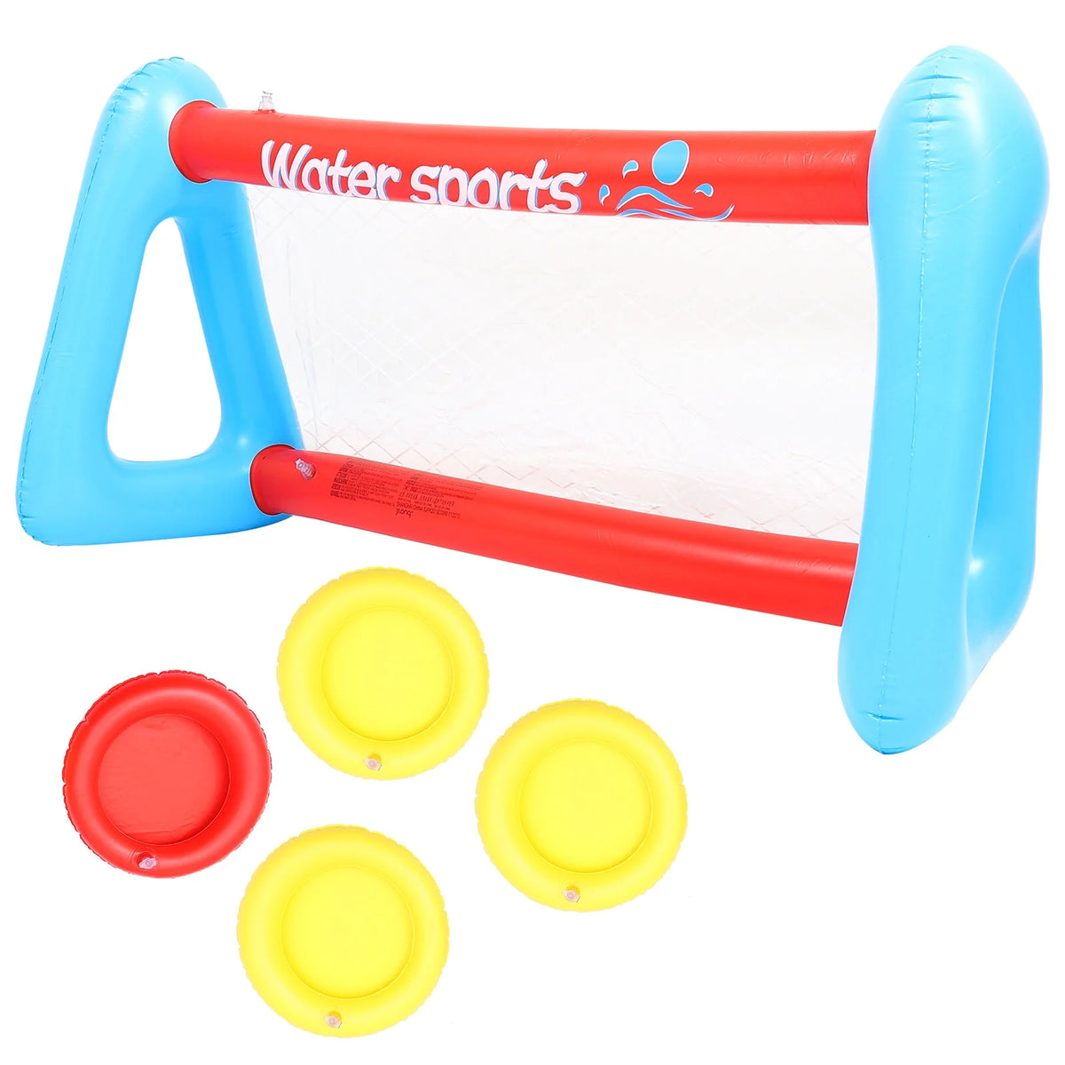 Inflatable Pool Float Set with Volleyball Net and Volleyballs E237918