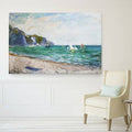 Sailboats Near The Sea Print, 20 inch H x 24 inch W x 1.5 inch D, White D740369