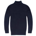 Black 100% Cotton Roll Neck Jumper D5747