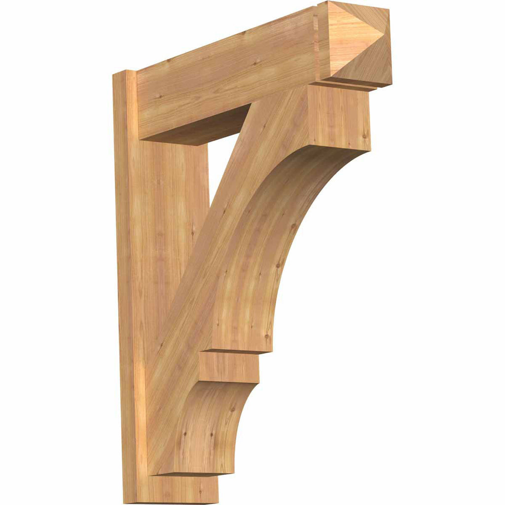 7 1/2x22W x 30x22D x 34x22H Western Red Cedar Arts and Crafts Outlooker B735945