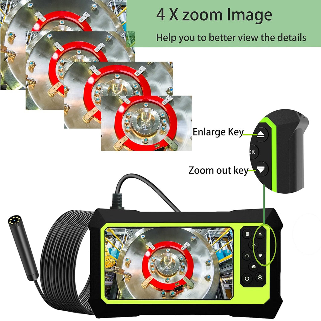 23FT 1080P IP67 Waterproof Endoscope Camera with 4.3 Inch LCD Screen N3101