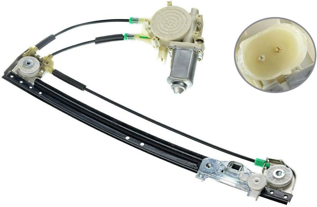 Rear Left Driver Side Power Window Regulator with Motor for BMW E39 528i 540i 1997-1998 Pack of 2 Z131361