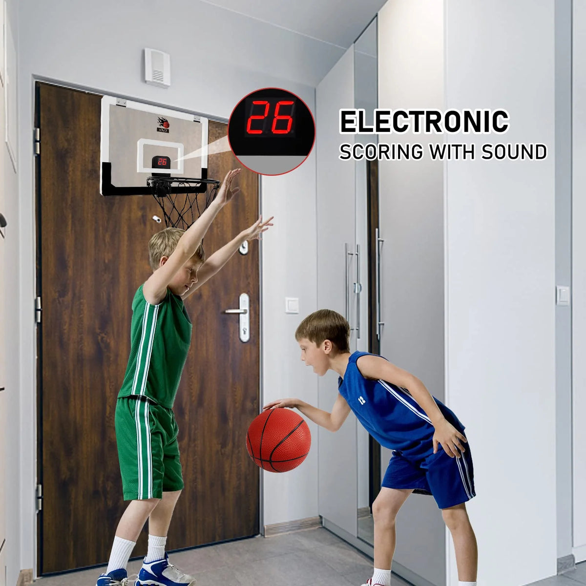 Mini Basketball Hoop Toys with Score Record and Sounds H787