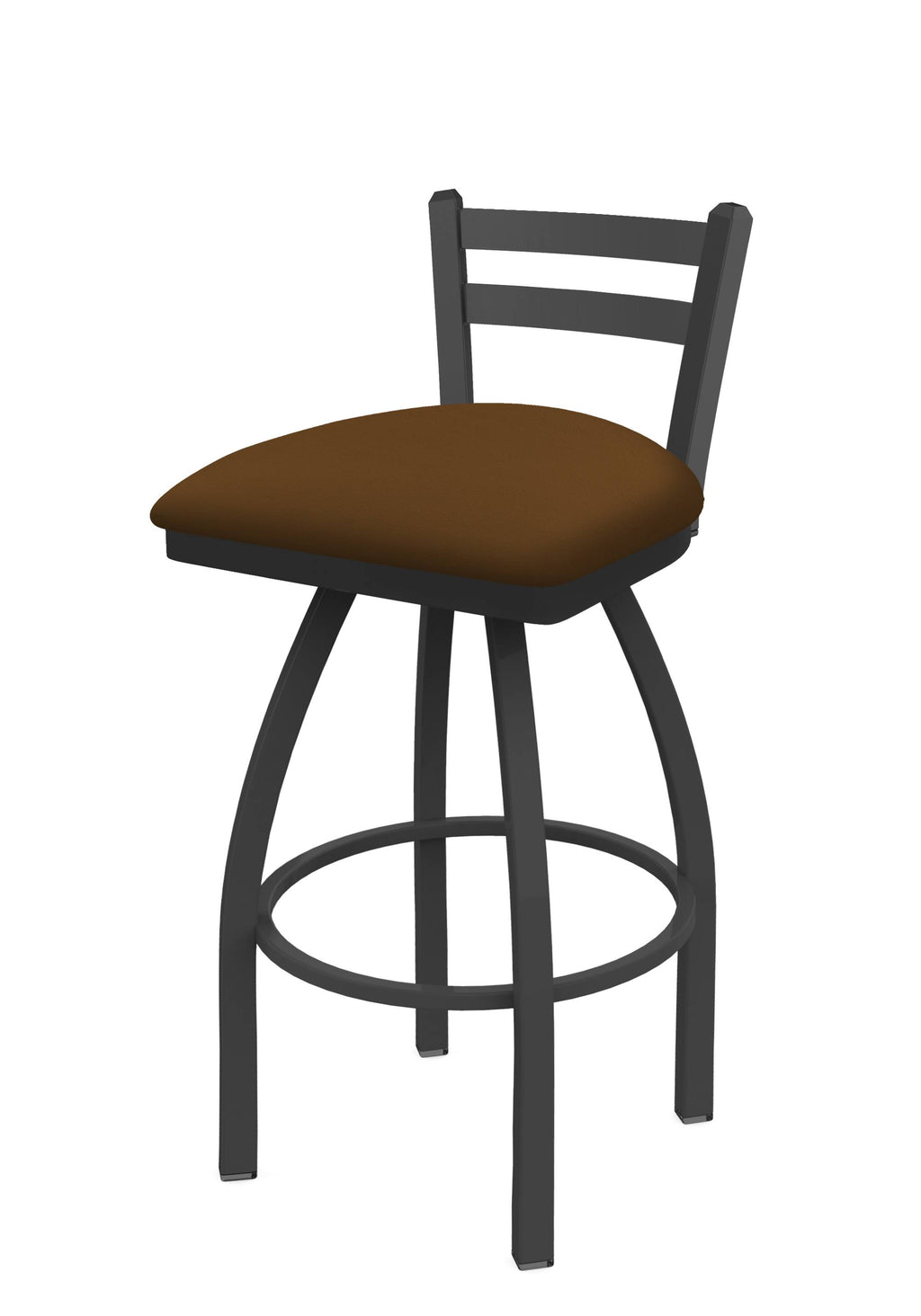 25x22 Low Back Swivel Counter Stool with Pewter Seat Z555814