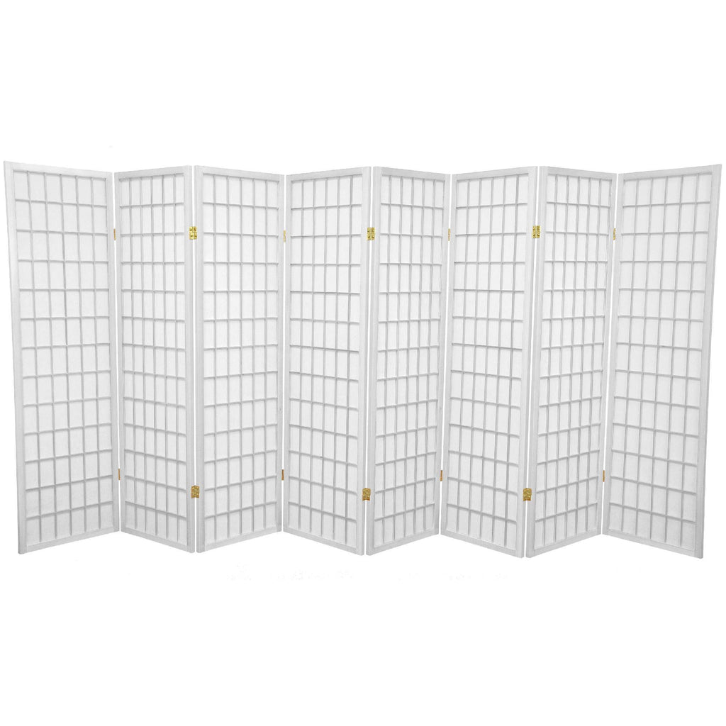 White 8 Panel Shoji Screen V73655