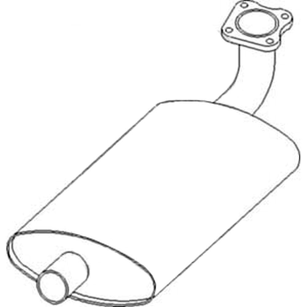 Aftermarket Muffler for Compact Tractors U530222