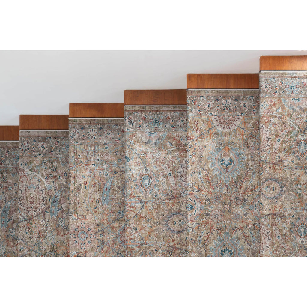 Blue Flatweave Oriental Runner Rug L828559