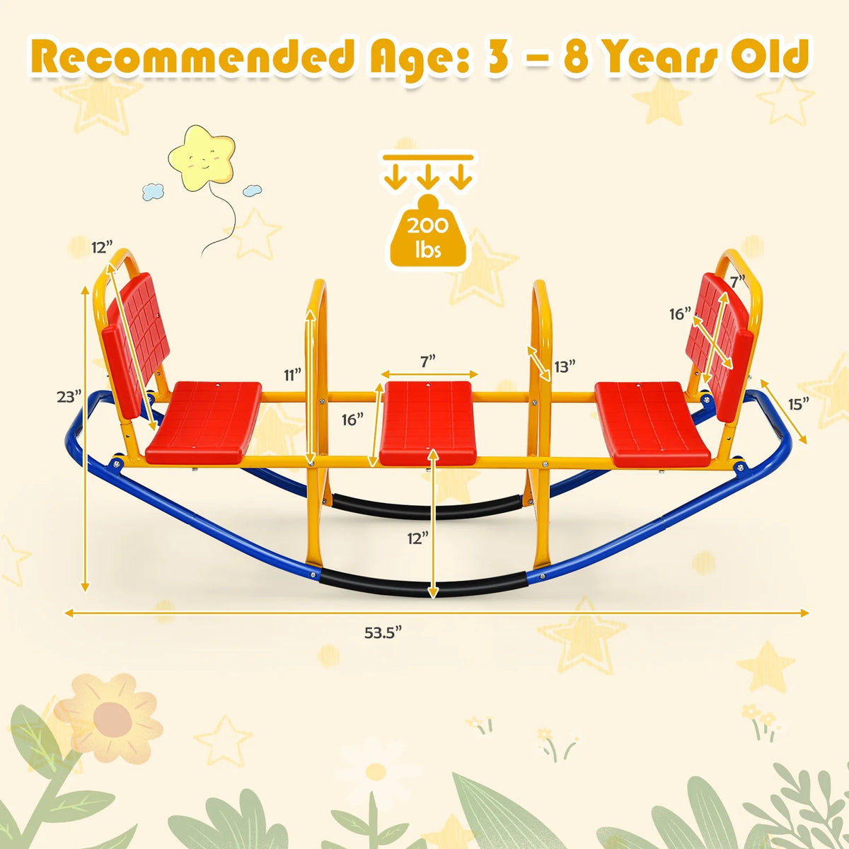 Kids Teeter Totter Outdoor Teeter Totter V3227