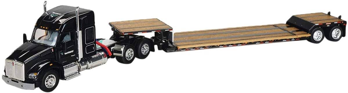 1:64 Diecast Tractor Truck with Lowboy Trailer Y103559