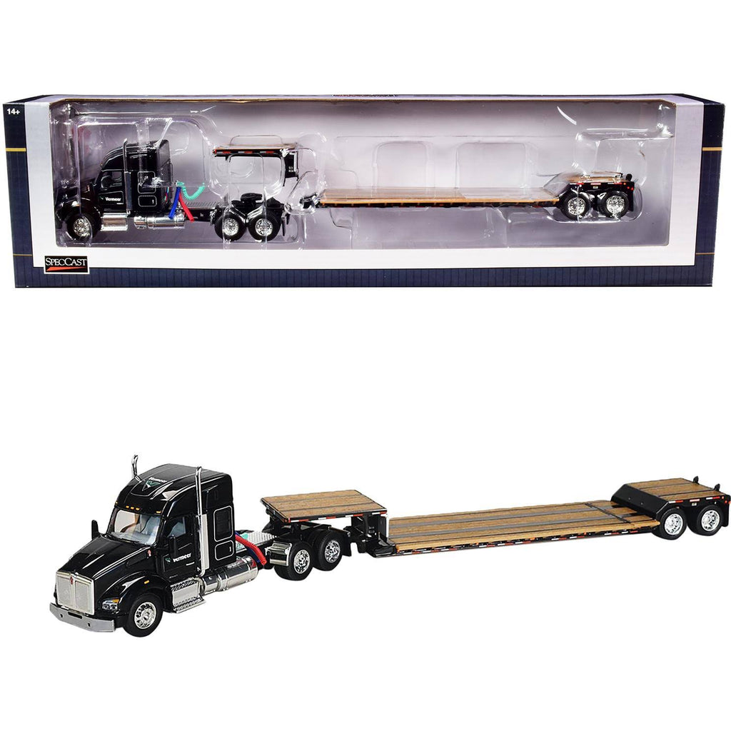 1:64 Diecast Tractor Truck with Lowboy Trailer Y103559
