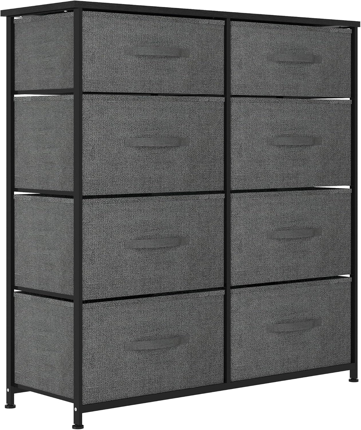 8 Drawer Fabric Dresser with Steel Frame N7801