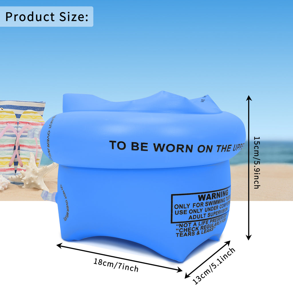Blue 4 Pack Inflatable PVC Swimming Arm Bands A319