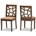 Light Brown Dining Side Chair Set of 2 B340