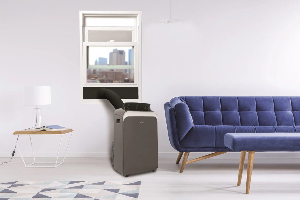 Refurbished 8,000 BTU Smart Portable Air Conditioner, Gray B98773