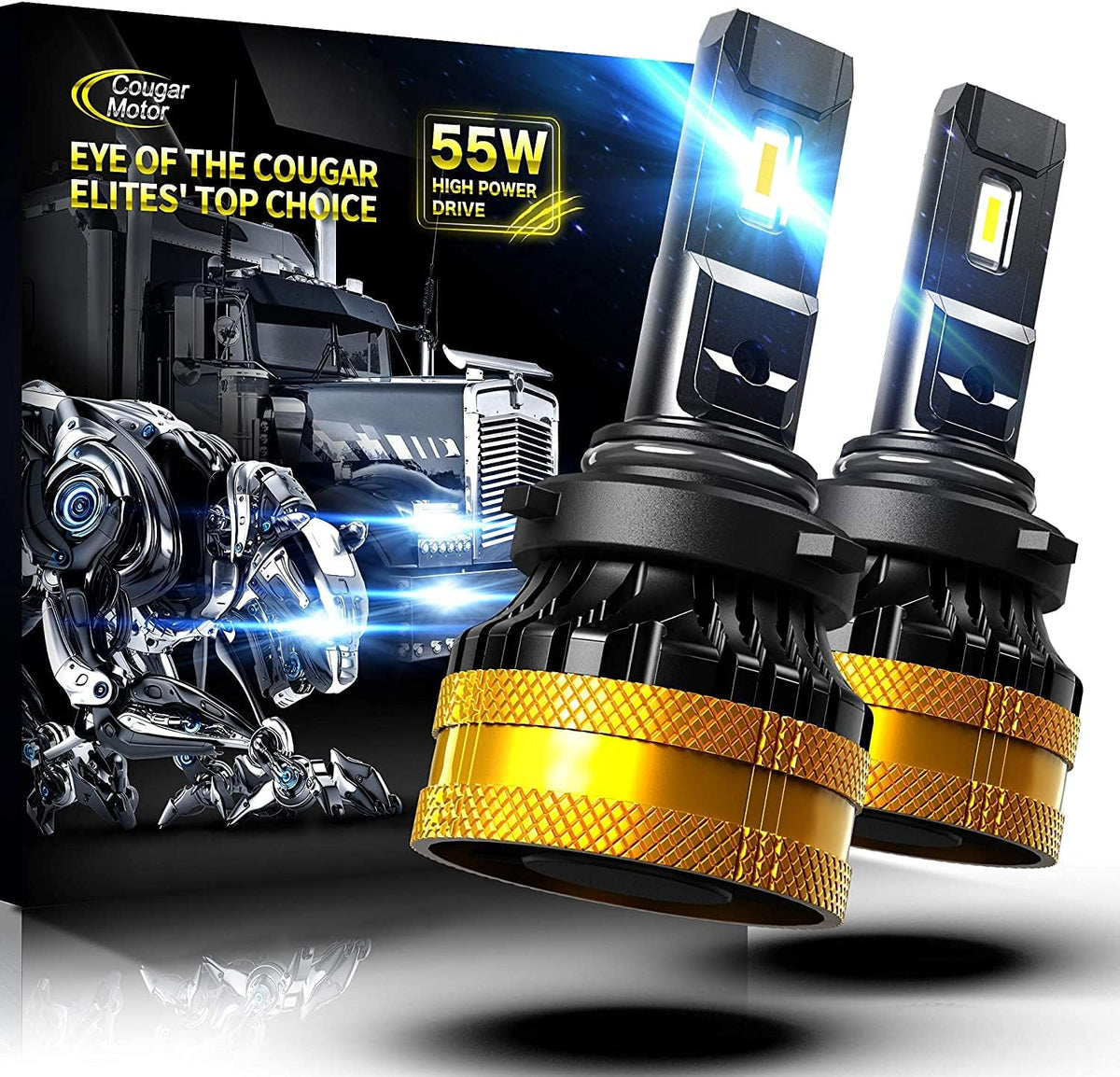 9006 LED Bulb 20000LM HB4 6500K Cool White Conversion Kit Pack of 2 G1910