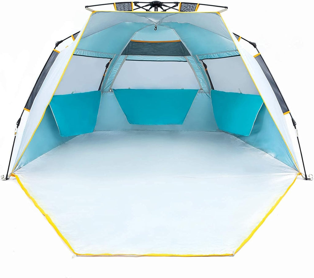 4 Person Instant Beach Tent UPF 50+ Sun Shelter N250
