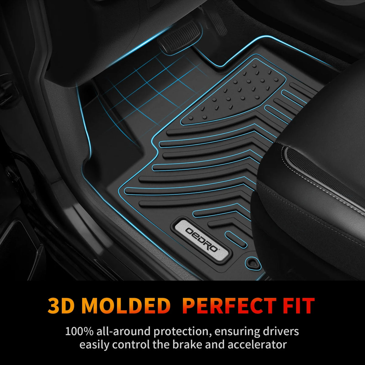 TPE All-Weather Floor Mats Full Set for Kia Soul I96762