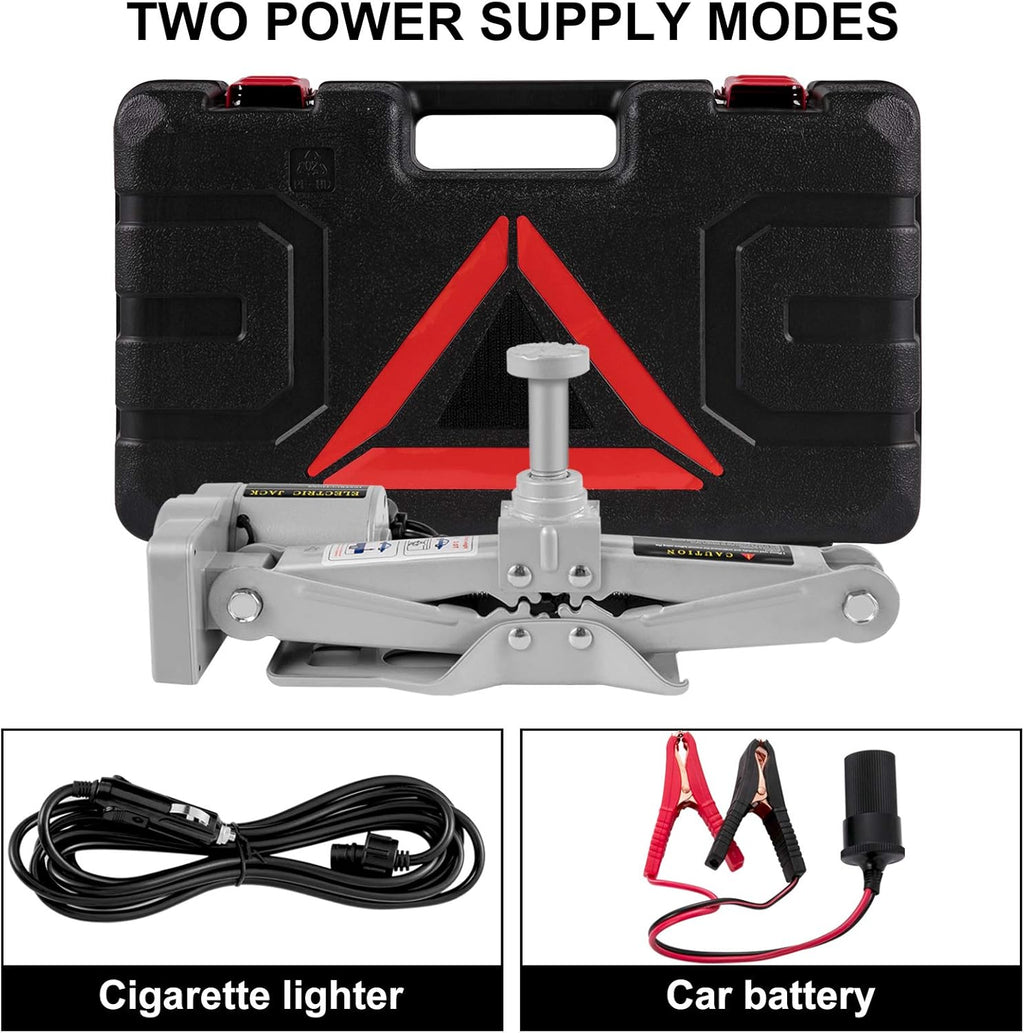 Electric Car Jack 3 Ton 12V Scissor Jack with Tool Case C96366