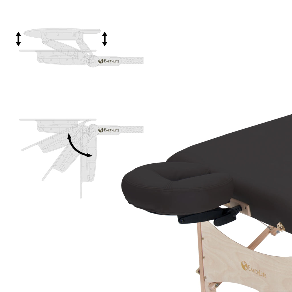 Portable Massage Table Package Deluxe Adjustable Headrest, Hard Maple L33379