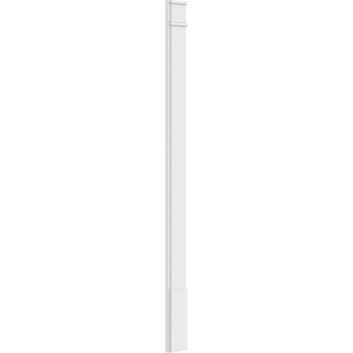 Plain PVC Pilaster with Decorative Capital and Base (Pair) I285316
