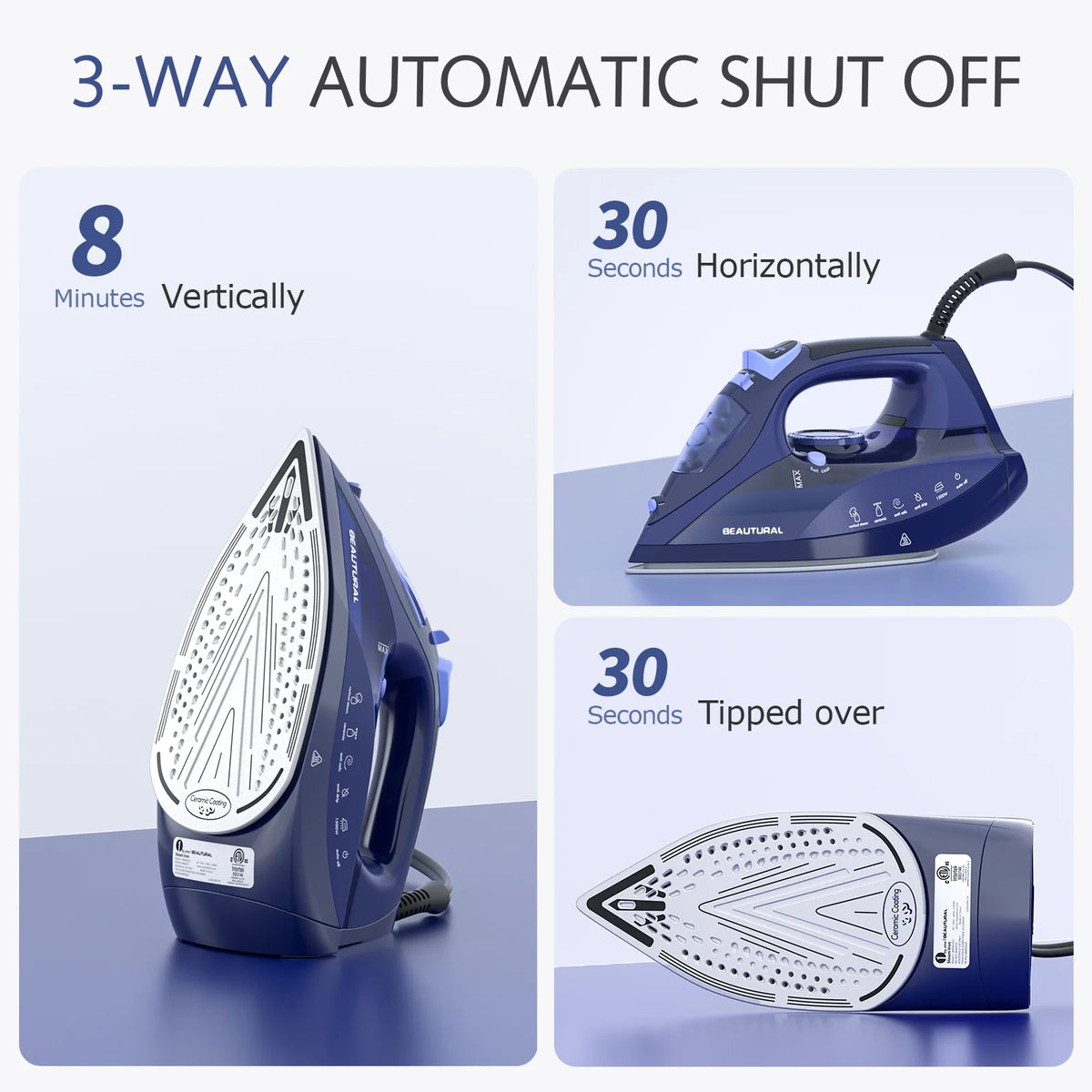 Steam Iron with Thermostat Dial, Self-Cleaning J632181