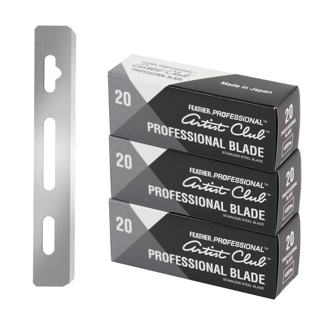 60 Count Feather Artist Club Pro Razor Blades O221