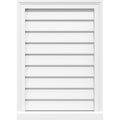 PVC Gable Vent with Brickmould F748728
